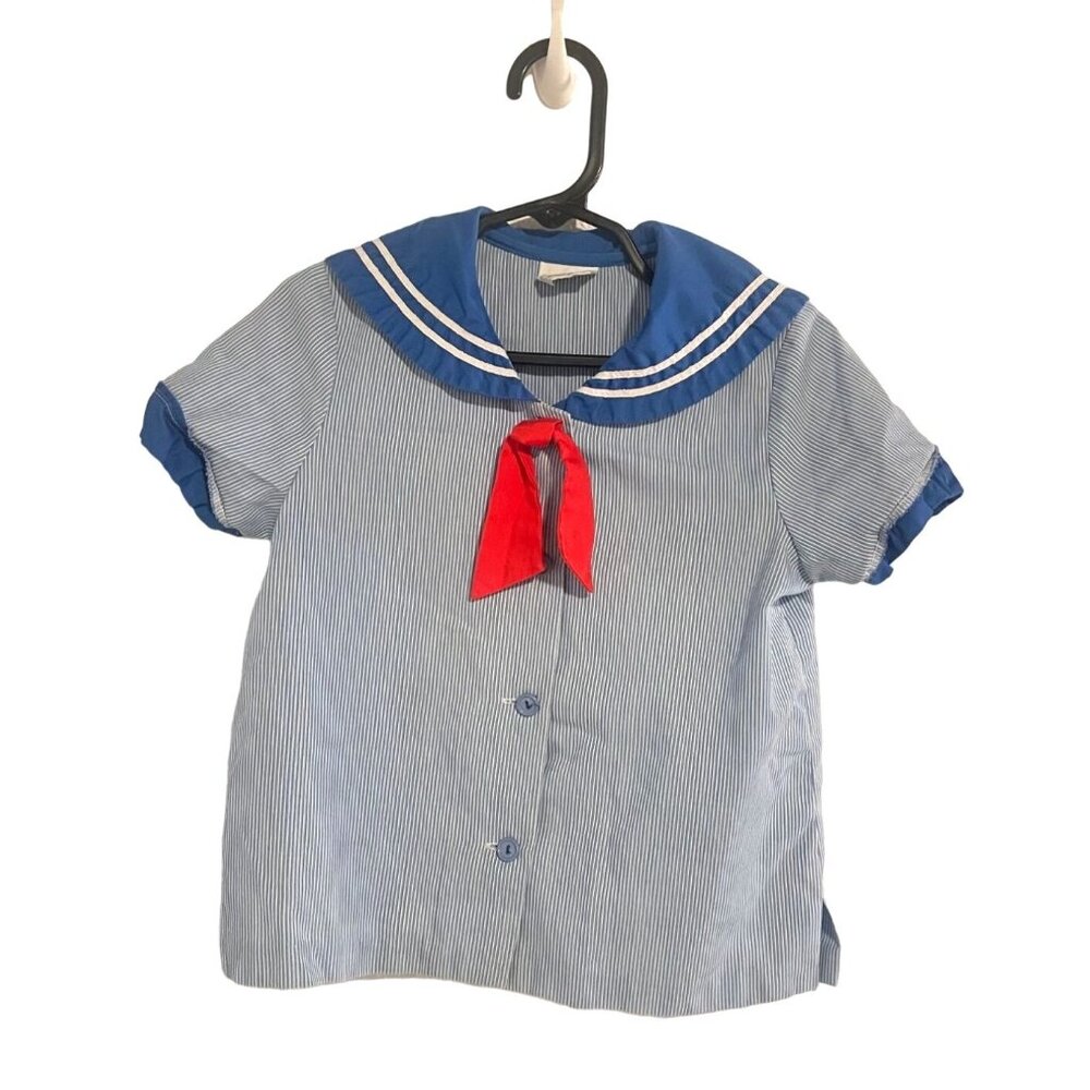 Vintage Frischel by Johnston Boys Nautical Sailor Outfit – Shirt & Pants Set